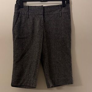 Laundry By Shelli Segal Charcoal Gray Tailored Bermuda Shorts